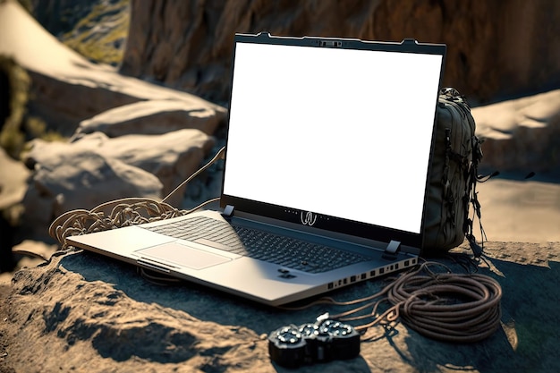 Modern laptop mockup