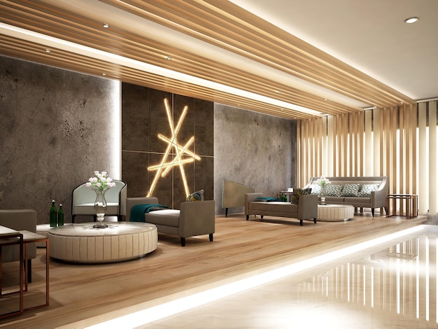 modern and lavish lobby interior design