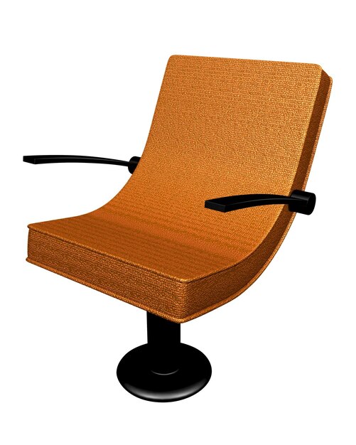 Photo modern leather armchair brown