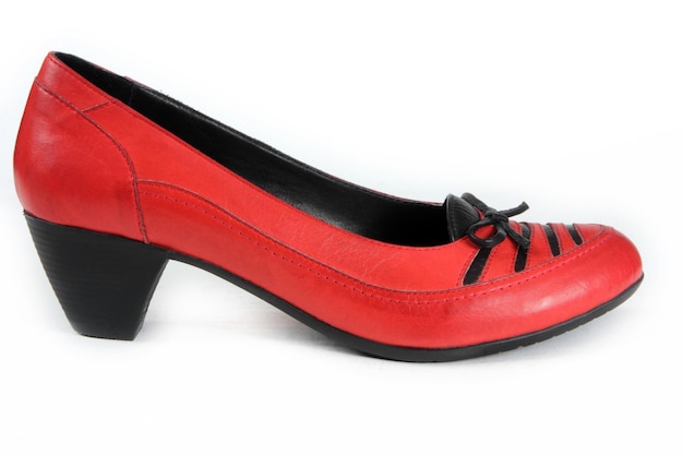 Modern and leather women's shoes