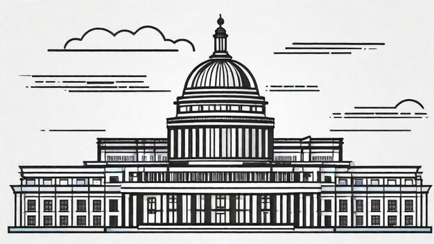 Photo modern legislative branch structure