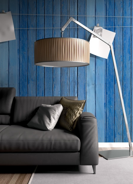 Foto modern licht interieur met mooie decoratie