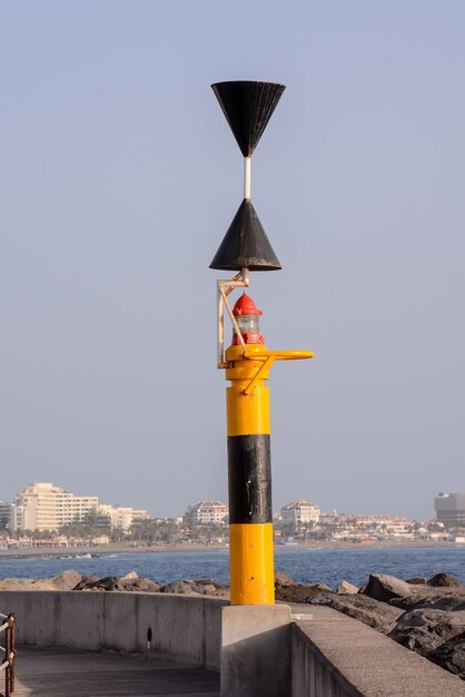 Modern Lighthouse near the Sea