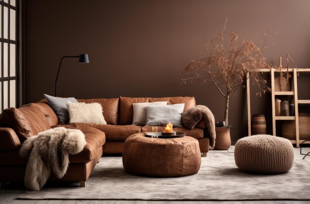 Photo modern living room decor