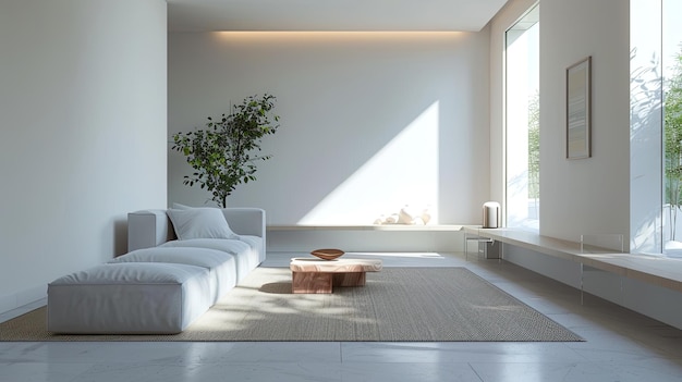 Modern living room Generative AI