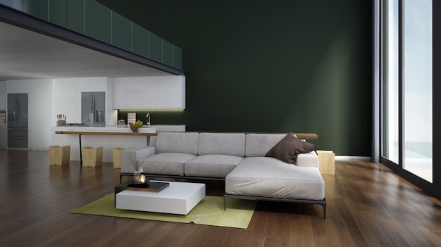 Modern living room interior design