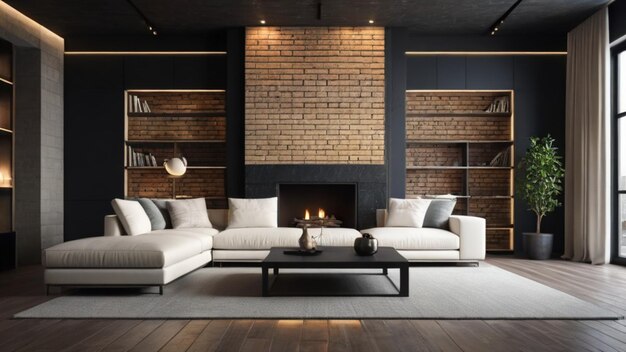 Modern living room interior