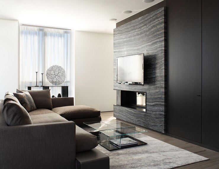 Photo modern living room interior