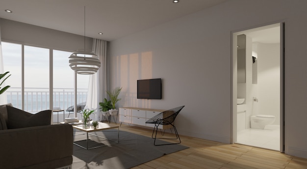 Modern living room interior