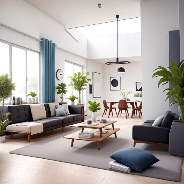 Modern living room interior