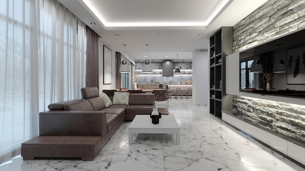 Modern living room interior