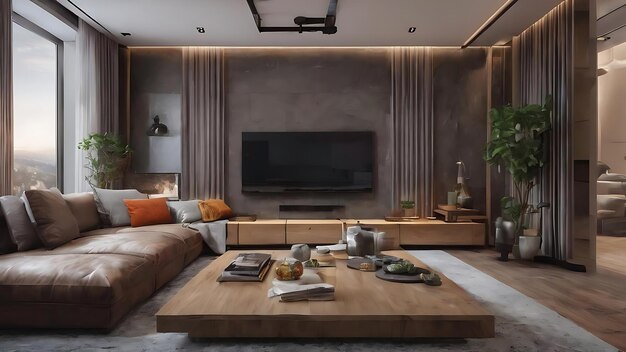 Photo a modern living room style