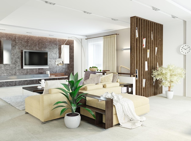 Photo modern living room