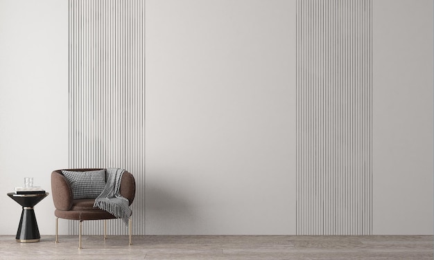 현대 다락방 거실 인테리어 디자인 및 패턴 벽 배경