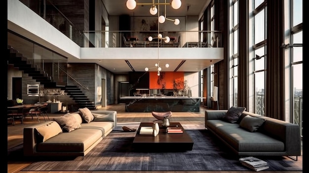 Loft modern sale straight