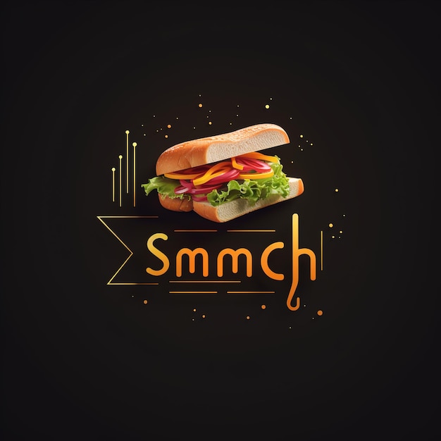 Photo modern logo for sandwich