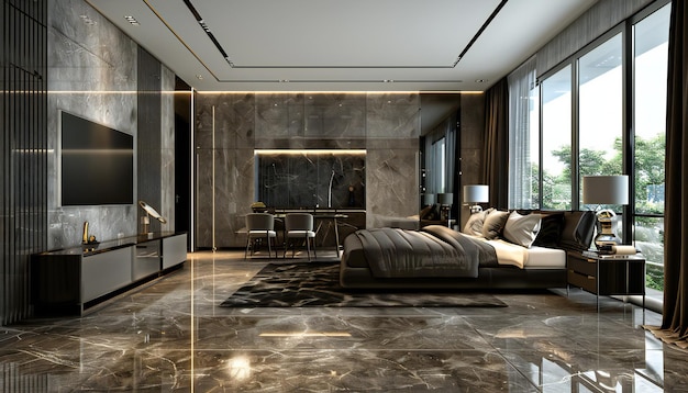 Modern look of the interior with elements of a visionary lifestyle