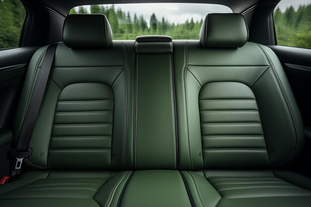 Photo modern luxury car interior leather seats car detailing 3d render