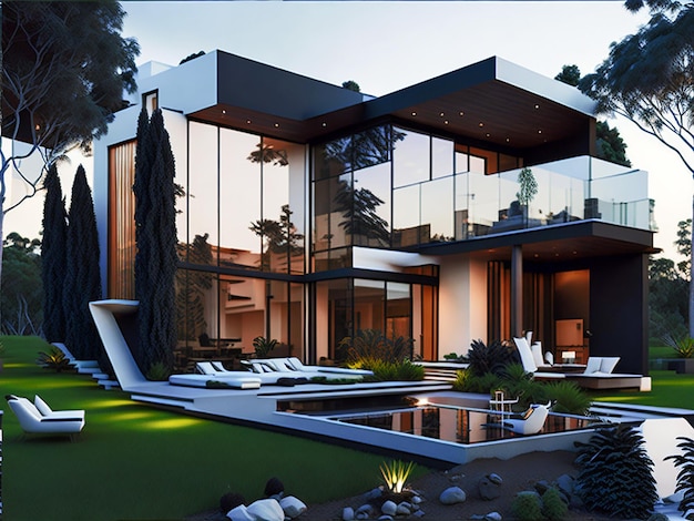 modern amp luxury house drawing