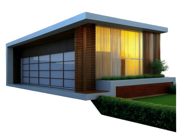 Foto modern luxury house isolated transparent background