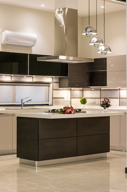 Modern & luxury house Kitchen 