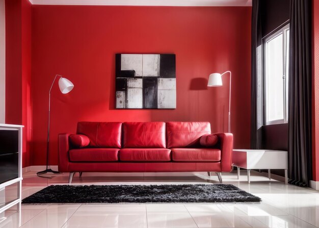 modern and luxury living room interior design with modern sofa and house furniture