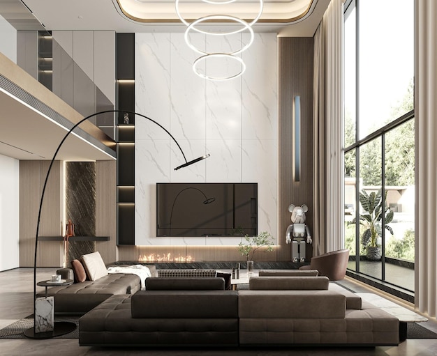 modern luxury living room interior