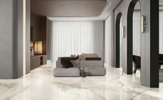 modern luxury living room interior