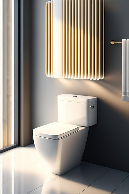 Modern luxury wall hung toilet bowl closed seat with dual flush reeded glass partition bidet ti