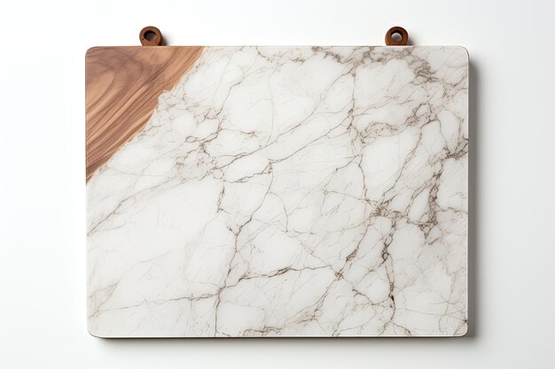 Modern Marmer cutting board on white Background