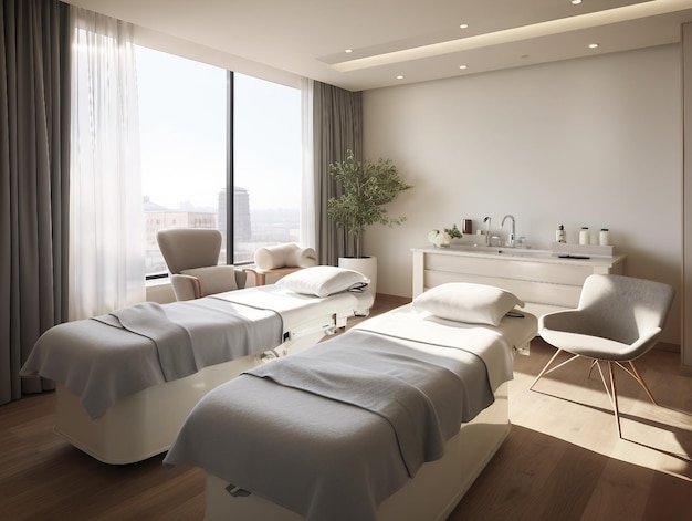 Modern massage room