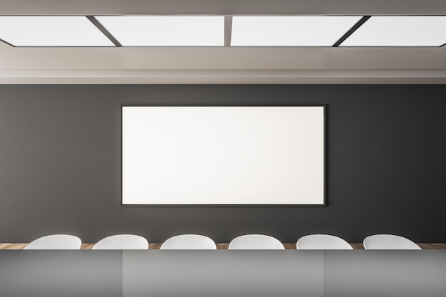 Photo modern meeting room with billboard