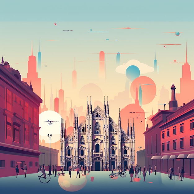 Modern Meets Classic Milan's Duomo Galleria and Skyline