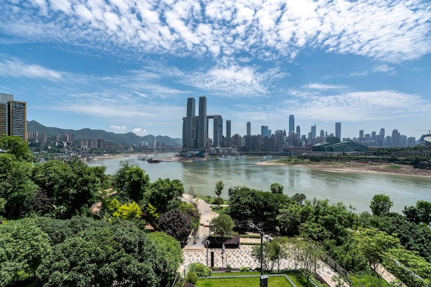 Modern metropolis skyline, Chongqing, China,