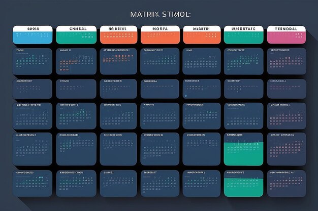 Photo modern milestones matrix