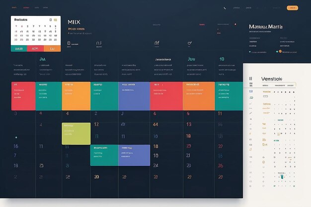 Photo modern milestones matrix