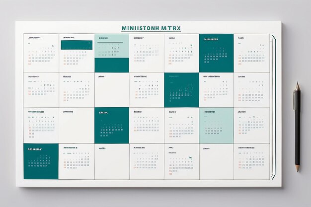 Photo modern milestones matrix