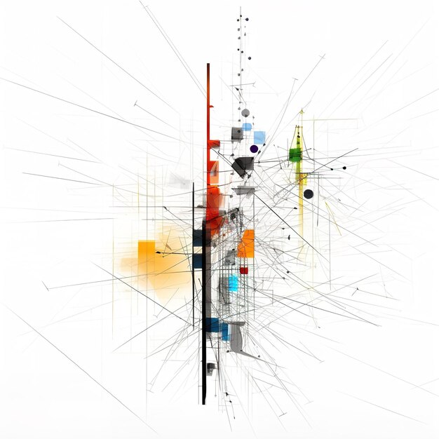 Premium AI Image | modern minimal geometric art wallpaper