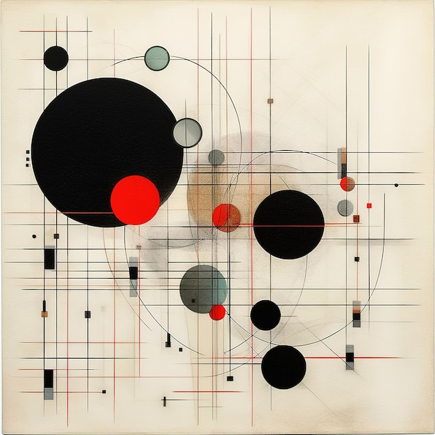Premium AI Image | modern minimal geometric art wallpaper