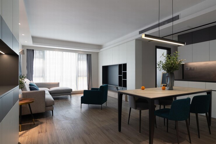 Photo modern minimalist apartment interior