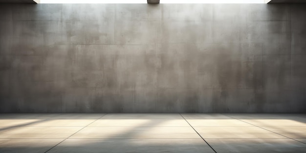 Photo modern minimalist art gallery interior clean concrete space with empty gallery template for interior design