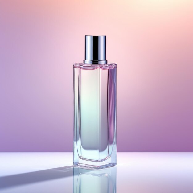 Modern minimalist perfume bottle design isolated AI Generated