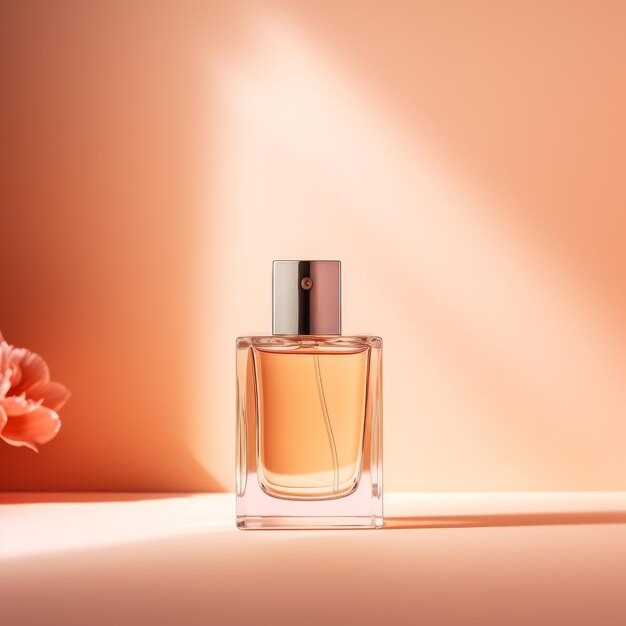 Modern minimalist perfume bottle design isolated AI Generated