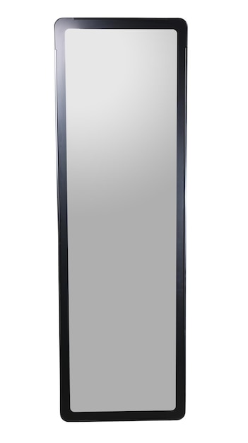 Modern mirror on white background