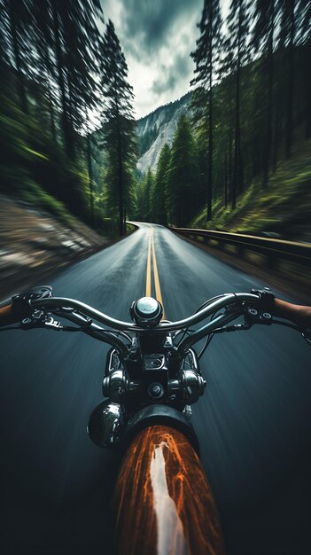 Modern motorcycle mobile wallpaper biker landscape