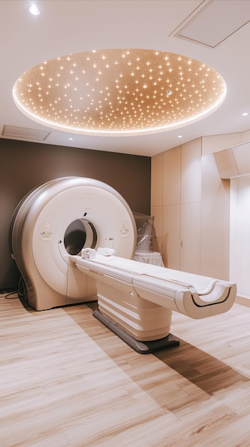 Photo modern mri machine in room