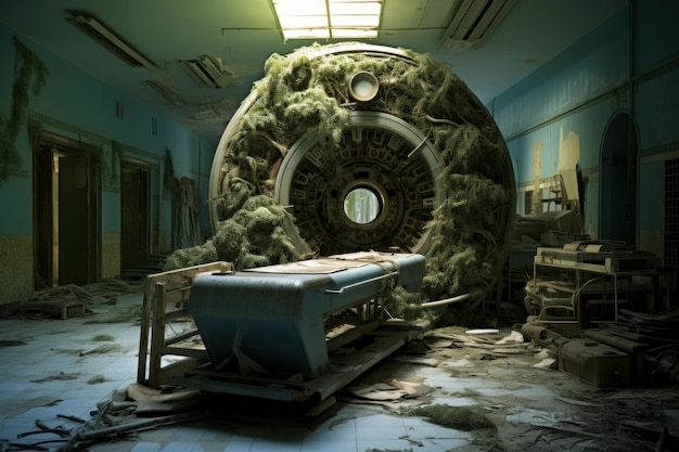 Photo modern mri medical machine generate ai