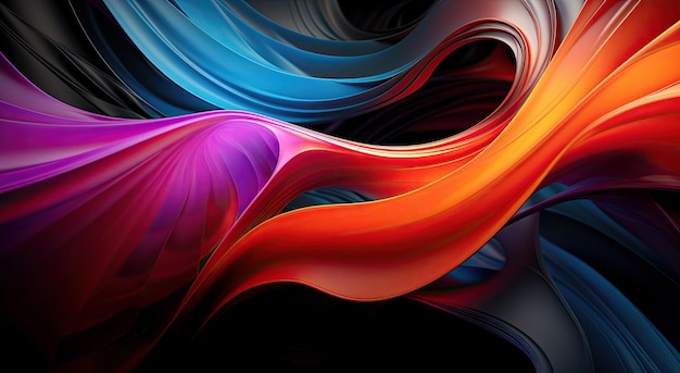 Modern multicolour abstract wave background