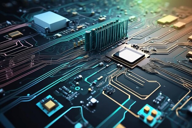 Modern networking circuit board logistics abstract illustrazione dello stock di sfondo