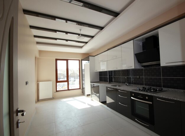 Modern newly built sample kitchen